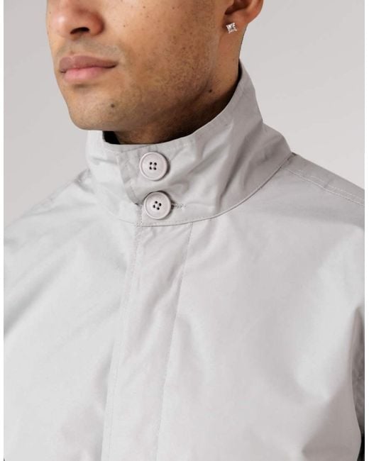 French Connection Gray Mac Funnel Neck Mid-Length Jacket for men