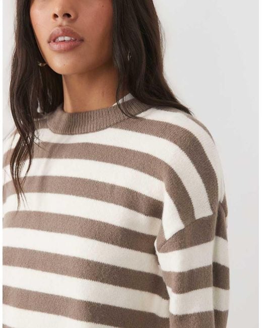 New Look Brown Crew Neck Jumper