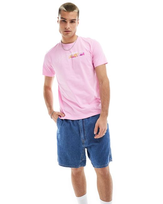 Airphoria - t-shirt con stampa sul retro di Nike in Pink da Uomo