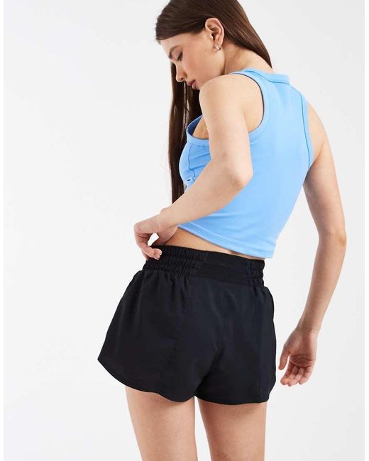 Nike Blue Nike One Training Dri-Fit Mid Rise 3 Inch Shorts