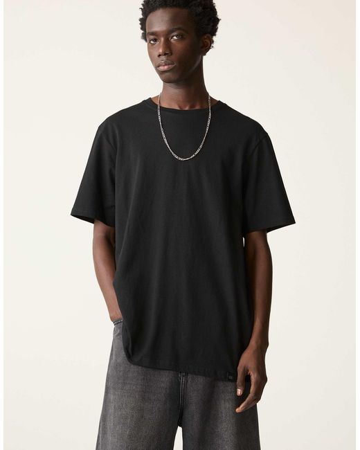 Pull&Bear – 2er-pack t-shirts in Black für Herren