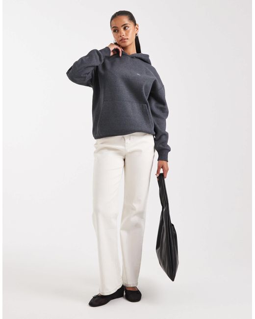 Sweat à capuche duveteux avec motif graphique Cotton On en coloris Black