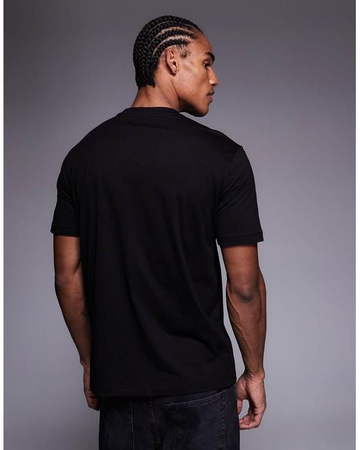 EA7 Gray Armani Logo Crew Neck T-Shirt for men