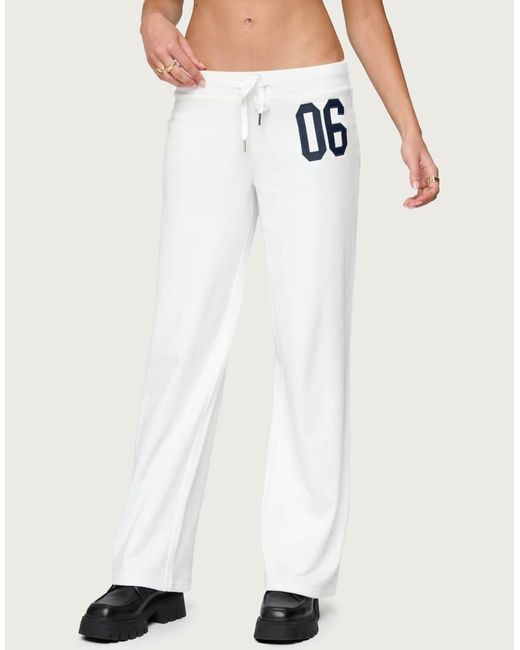 Edikted White 7 Sweatpants