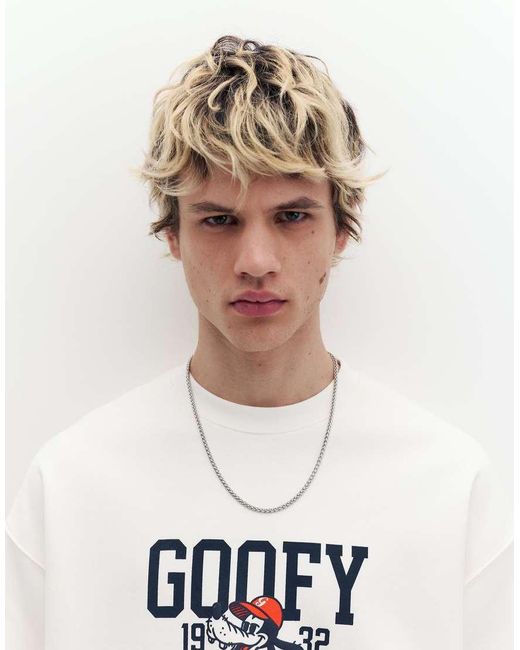 Pull&Bear Blue Goofy T-Shirt for men