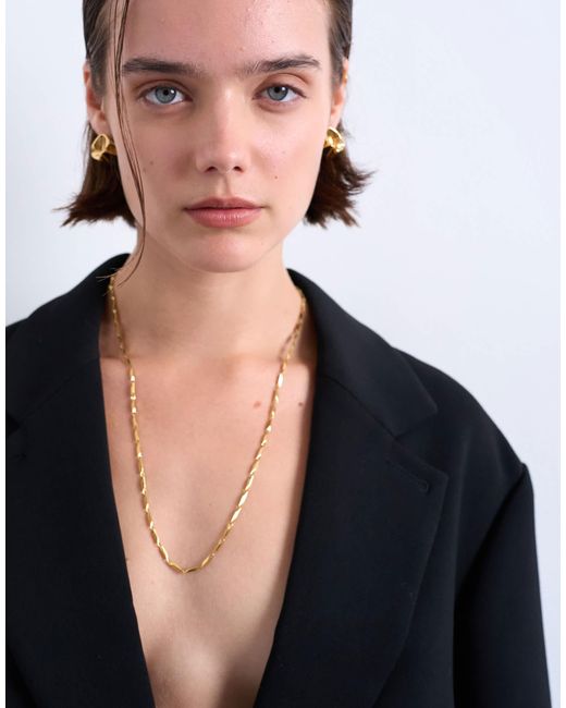 TOPSHOP Black – morgan – lange halskette aus edelstahl