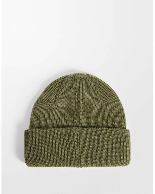 Obey Beanie mit icon-patch und rippstrickbündchen in Green für Herren