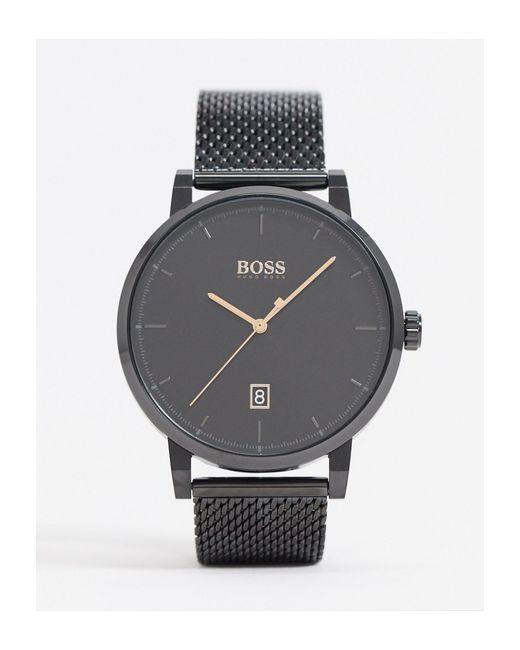 BOSS by Hugo Boss Black - 1513810 - Mesh Horloge voor heren