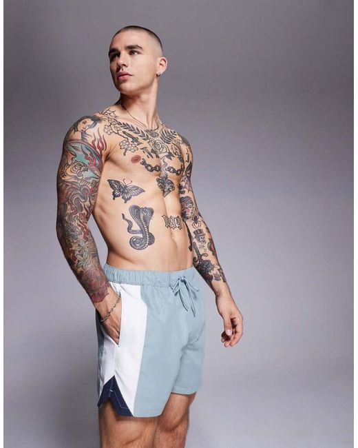 ASOS Blue Swim Shorts for men