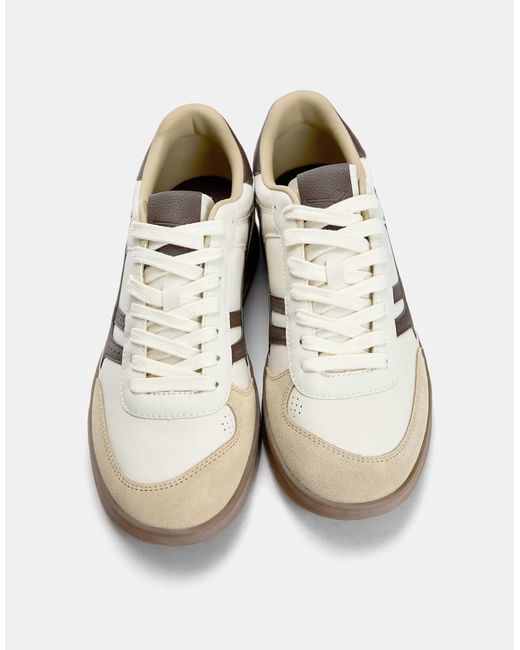 Pull&Bear – retro-sneaker in White für Herren