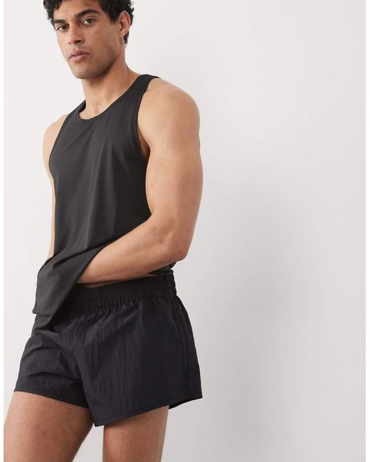 4505 Natural Technical Nylon 3"" Training Short With Zip Pockets for men