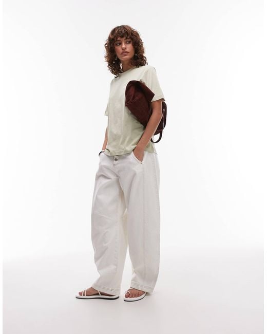 & Other Stories Natural Relaxed Short Sleeve T-shirt