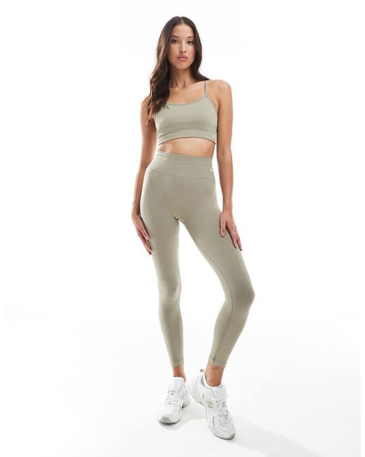 4th & Reckless White Sculpting Active Cropped Bralet Co-ord