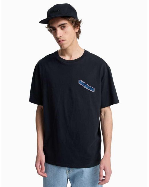 Quiksilver Blue Ev Glass Of Short Sleeve T-Shirt for men