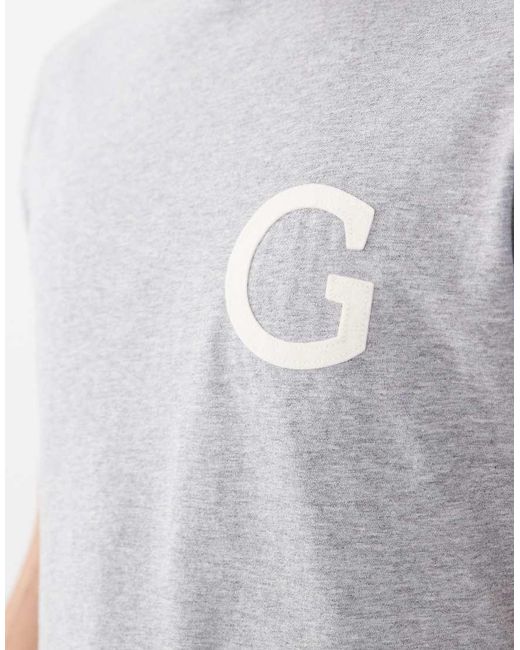 Gant White Varsity G Badge T-shirt for men