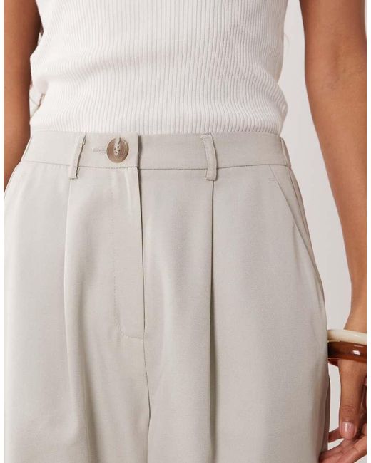 Miss Selfridge Natural Tailored Wide Leg Trouser