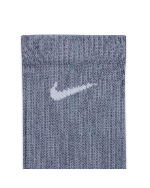Everyday cushioned plus - confezione da 3 paia di calzini ammortizzati di Nike in Blue da Uomo