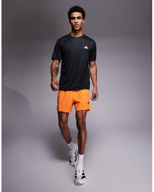 Adidas Originals Gray Workout Essentials Base Tee for men