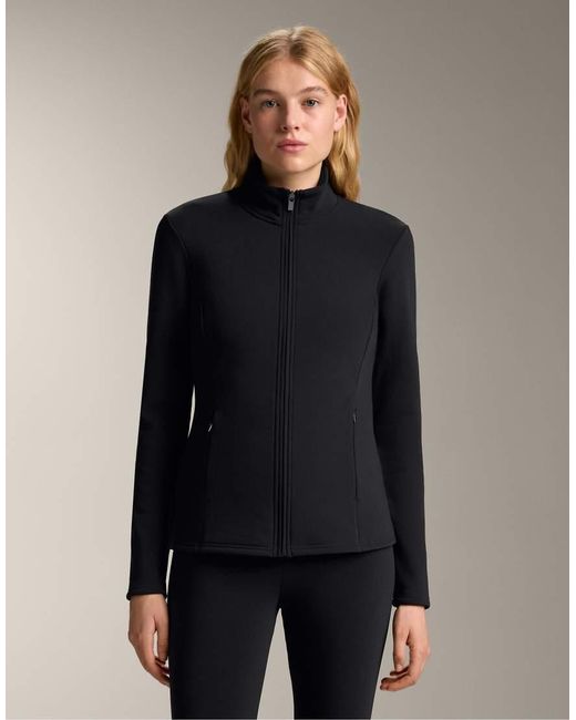 Oysho Black Long Super Extra Warm Seamless Technical Jacket