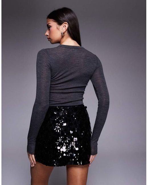 Abercrombie & Fitch Gray Ultra High Rise Scarlett Skort