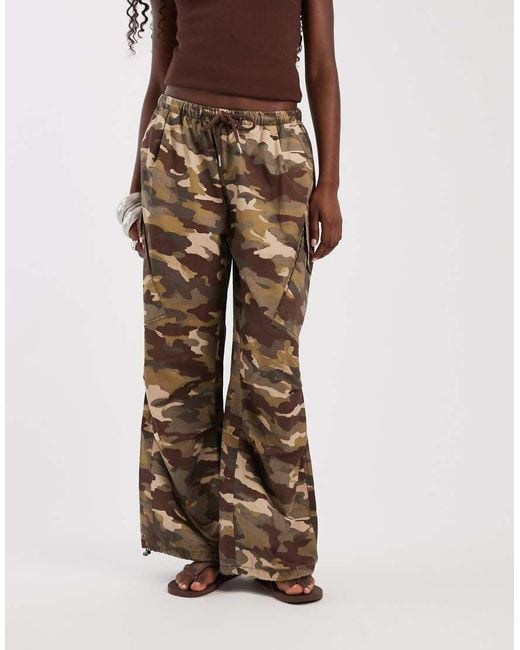 ASOS Multicolor Cargo Trouser With Tie And Pocket Detail