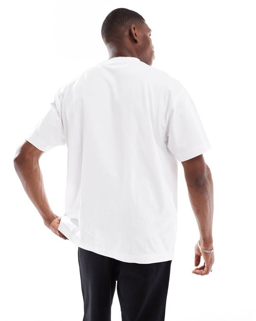 Cotton On White Box Fit Text T-Shirt for men