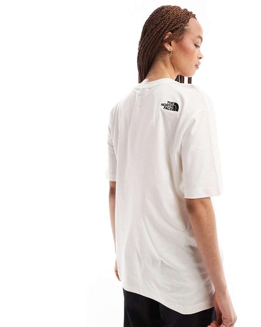 Camiseta Extragrande De Tejido Grueso Exclusiva En Asos De -Blanco The North Face de color White