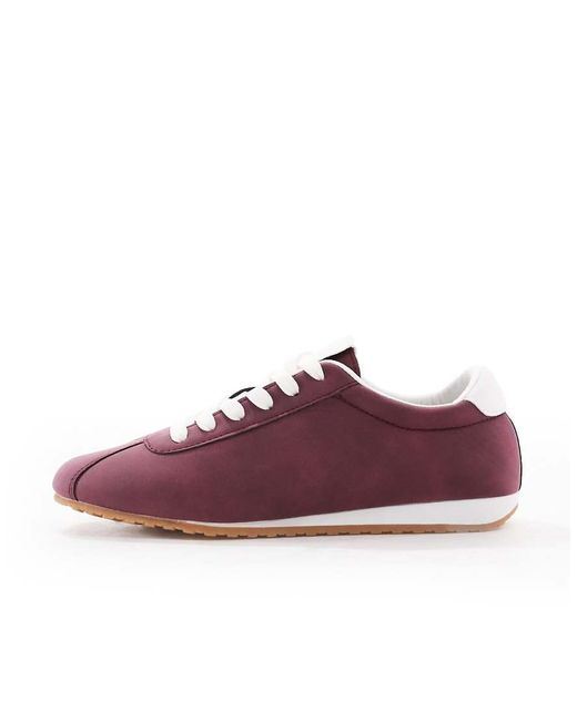 SEQWL Pink Drifter Lace Up Gum Sole Trainers