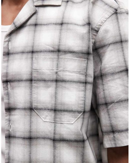Weekday Gray Oversized Shirt for men