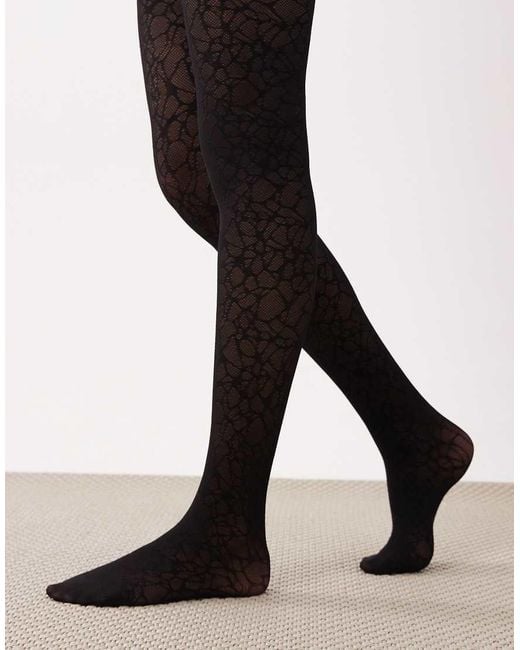 Weekday Natural Lace Tights