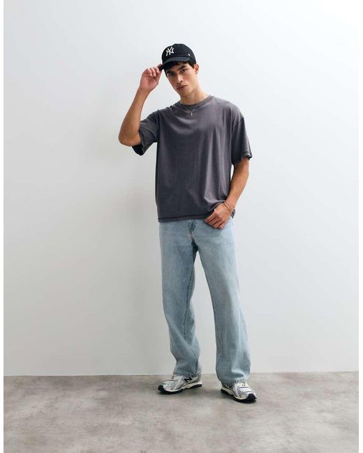 Jack & Jones Blue Oversized T-shirt for men