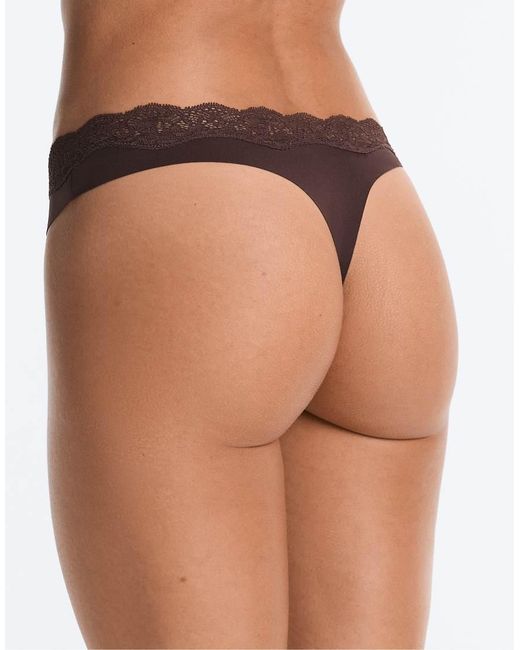 Oysho Pink 3 Laser-Cut Polyamide Blend Lace Thongs