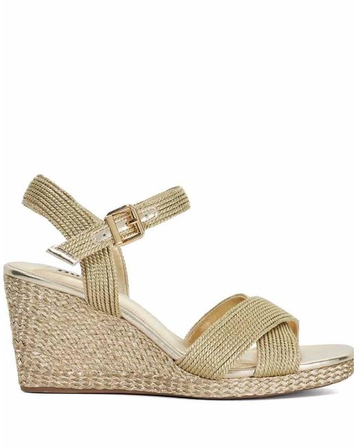 Dune Metallic Kolden Wedge Sandal