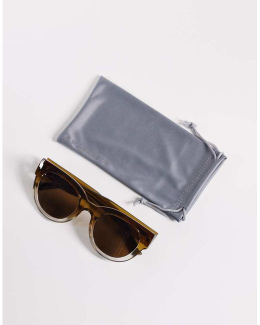 A.Kjærbede Natural Large Classic Sunglasses