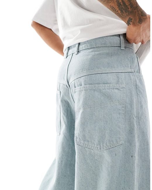 Collusion Blue X002 baggy Jeans for men
