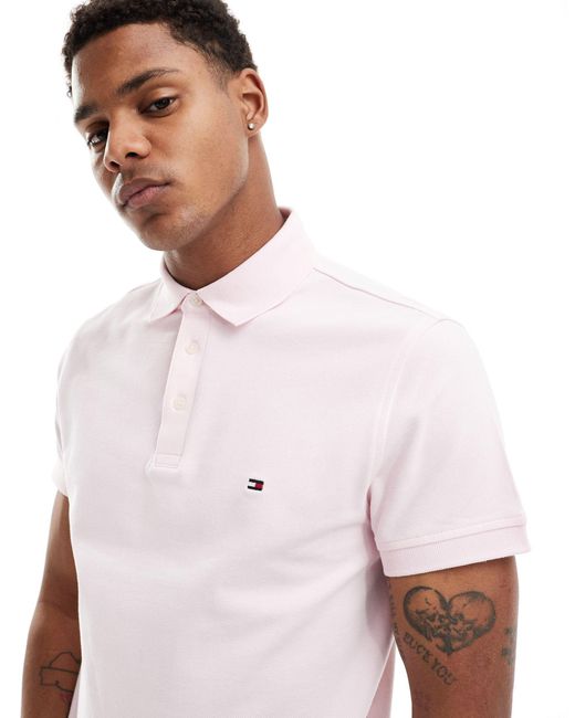 Tommy Hilfiger White Slim Polo for men