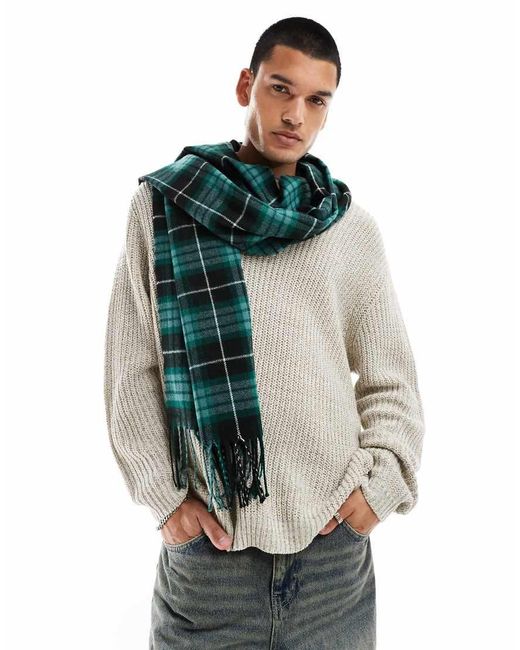 Sciarpa Verde E Nera A Quadri di Dickies in Green