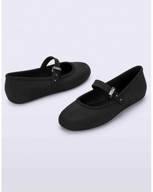 Melissa Black Soft Ballerina Slip On Shoes