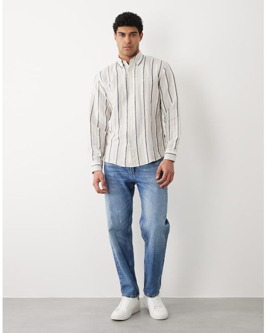 Boss Gray Hugo Boss Co-Ord Regular Fit Button Up Shirt for men