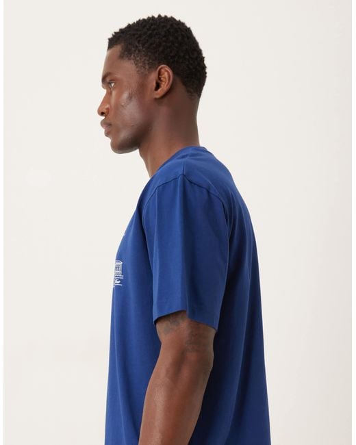 ASOS Blue Relaxed T-Shirt With Paris Graphic for men