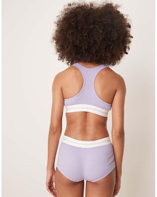 Calvin Klein White Modal Rib Boyshort