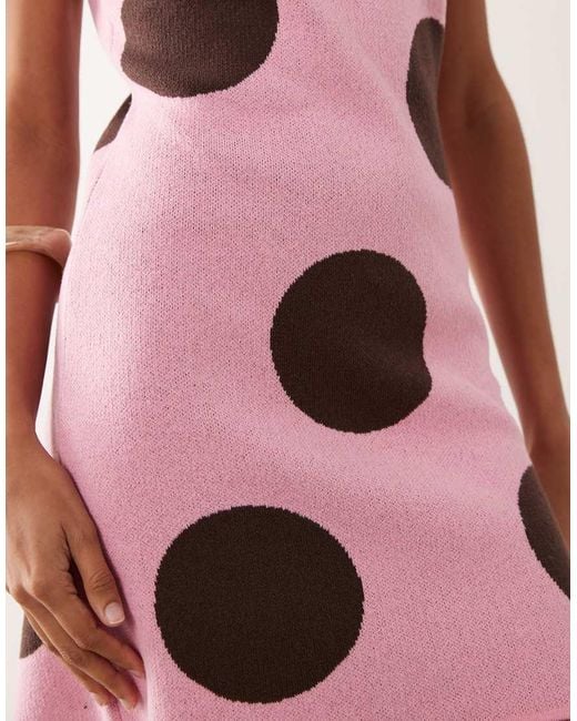 ASOS Pink Knitted Mini Dress