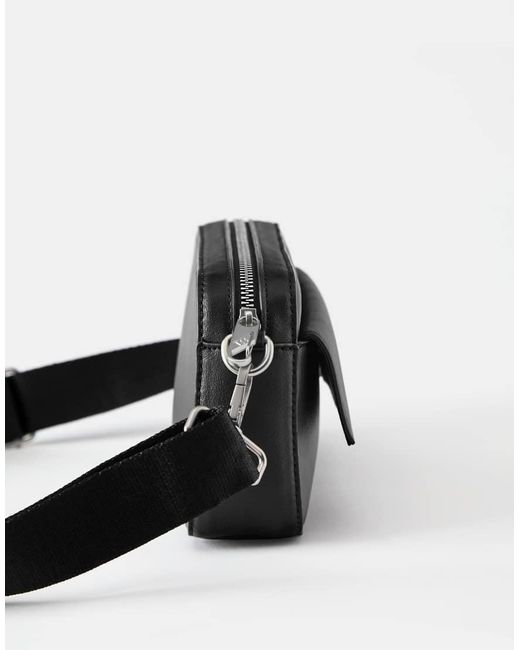 Pull&Bear Black Casual Crossbody Bag for men