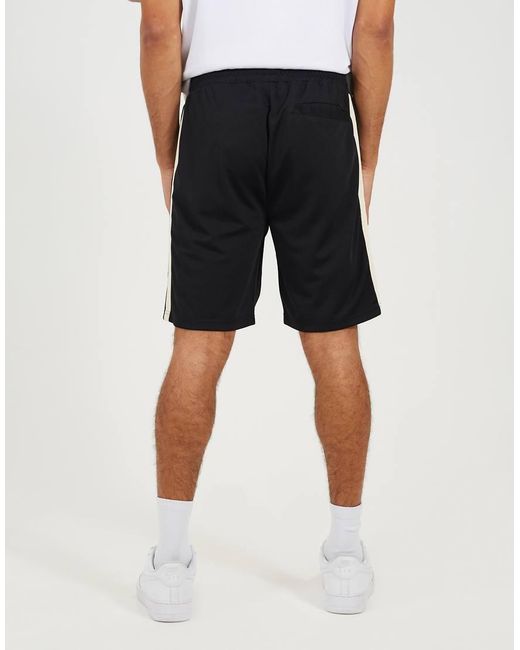 Brave Soul Black Double Side Stripe Jersey Shorts for men