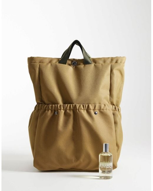 ASOS Metallic Canvas Backpack for men