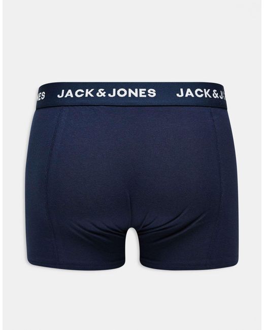 Jack & Jones Blue 7 Pack Trunks for men