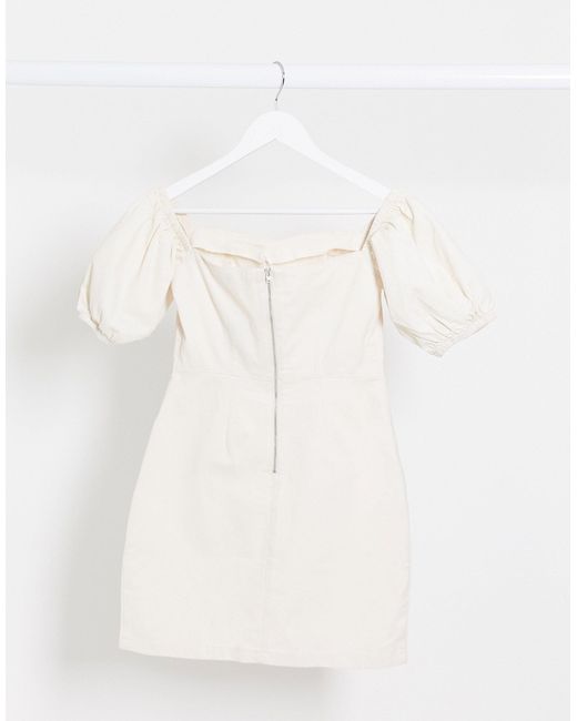 new look denim dress black