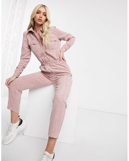 missguided cord jumpsuit