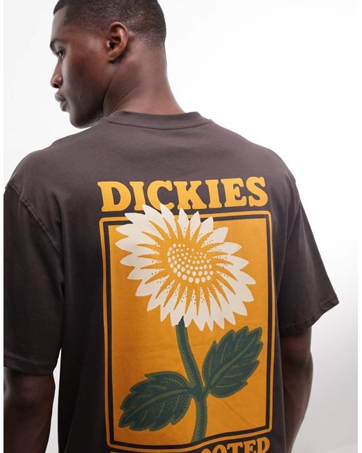 Dickies Metallic Sunflower Back Print T-shirt for men