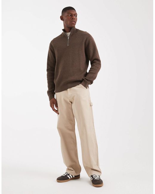 Only & Sons – strickpullover in Brown für Herren